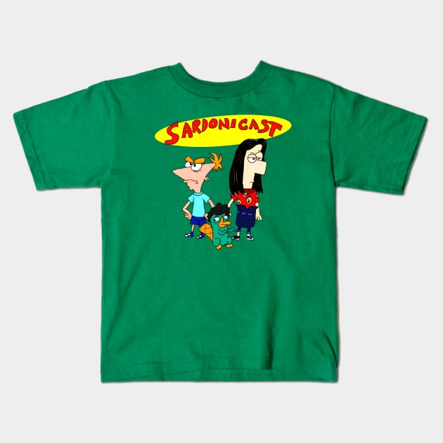 phineas and ferb Kids T-Shirt by youne street